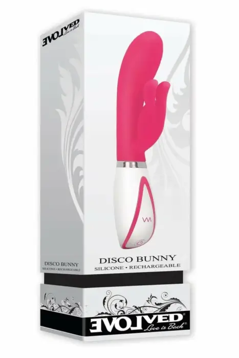 EVOLVED Disco Bunny – Dual Motor Silicone – Pink – 24 modes