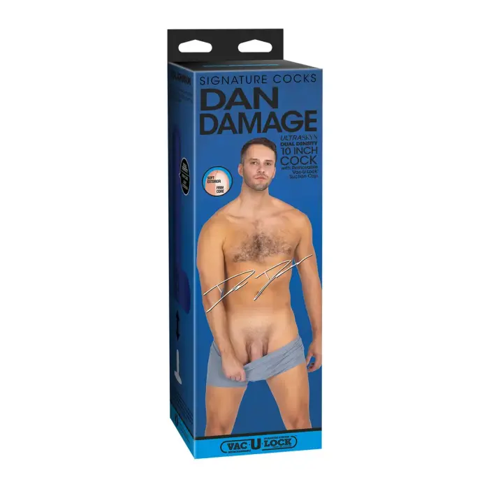 Dan Damage realistiškas ULTRASKYN dildo – 25 cm (10″)