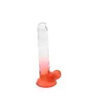 Kiotos Cox Colorful Dildo – 20 cm (8″) – Clear/Red — Photo 2