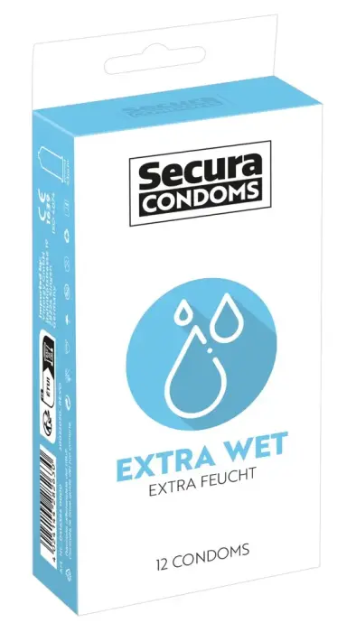 Secura Extra Wet Condoms – 12 pcs