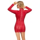 Cottelli PARTY красное мини-платье с змеиным принтом и длинными рукавами – M — Фото 4