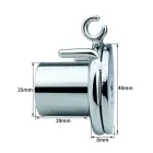 Negative Pole – male-to-female metal chastity device – adjustable elastic belt – 85–130 cm waist — Photo 5