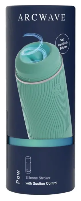 Arcwave Pow Mint Manual Intimate Device with Suction Control 18 cm – Mint