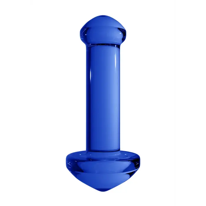 Stikla dildo – 15 cm (6″) – Zils Foto 10