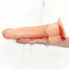 LoveToy – vibreeriv lihtne strap-on komplekt – 8,5-tolline dildo – TPE — Foto 3