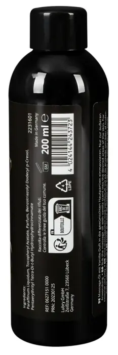 Vaniļas erotiskā masāžas eļļa – 200 ml Foto 3