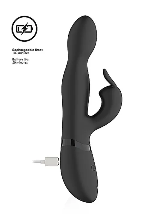 Niva 360 grādu truša vibrators – 21.5 cm (8.5″) – melns