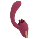 Javida divfunkciju vibrators ar laizīšanas stimulatoru – 20.6 cm – rozā — Foto 4