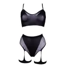 2-Piece Bra Set with Garters – Black – One Size — Photo 7