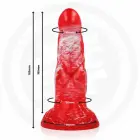 EPIC Agnis Crimson Fire dildo – 18 cm (7.2″) – sarkans — Foto 2