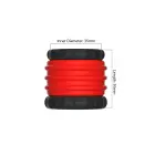 2 in 1 Silicone Cockring & Stretcher – Red — Photo 2