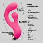CRUSHIOUS Pleaser кролик-вибратор с вращающейся стимуляцией – 17.7 cm (7″) – розовый — Фото 8