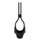 Nexus Forge Adjustable Vibrating Silicone Ring – Black – USB Rechargeable — Photo 10