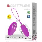 PRETTY LOVE Joanna USB виброяйцо – 7 cm (2.75″) – Белый — Фото 9