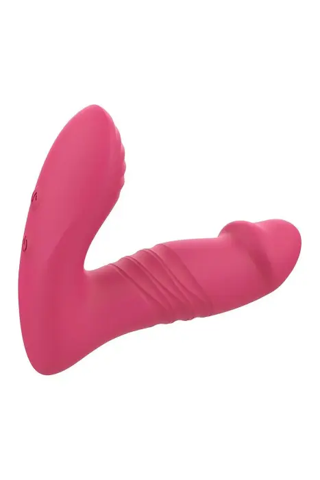 Essentials G-spot / P-spot Vibrator with Up-and-Down Function – 14 cm – Pink