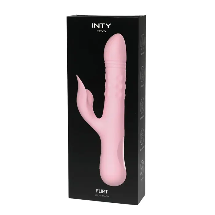 INTY Toys Flirt vibrators – 24 cm (9.5″) – rozā