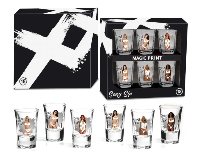 Sexy Sip – Set of 6 Shot Glasses 35ml