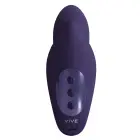 VIVE Yuki двухмоторный G-точечный вибратор с массажными бусинами – 16.6 cm (6.5″) – фиолетовый — Фото 4