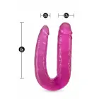 B Yours Double Headed Flexible Dildo – roosa – kehaohutu PVC – 45,7 cm — Foto 3