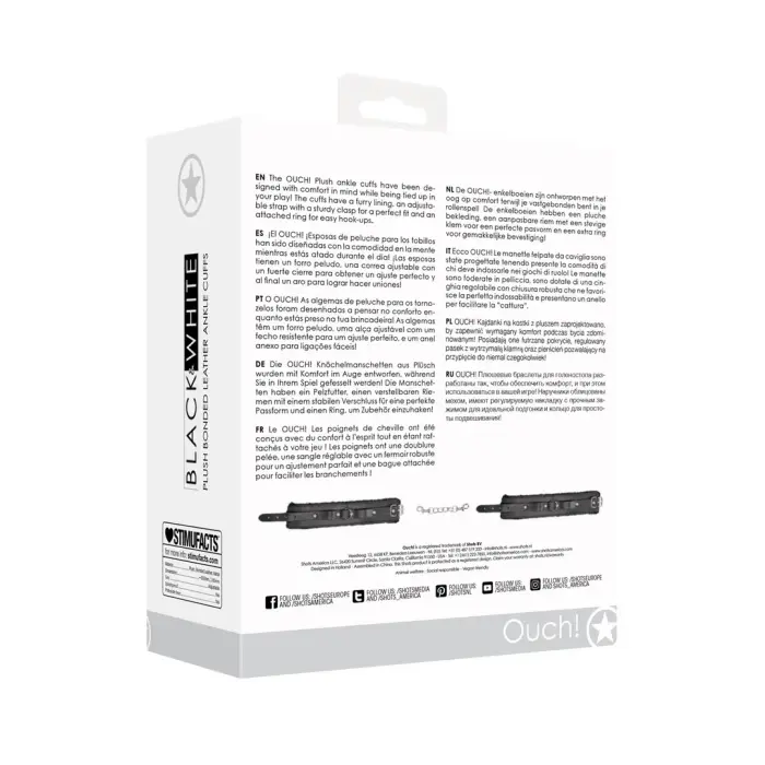 Plush Bonded Leather Ankle Cuffs Foto 2