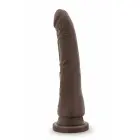 DR. SKIN Basic 8.5 – anatominis PVC dildo su siurbtuku – šokolado – 21,5 cm — Nuotrauka 4