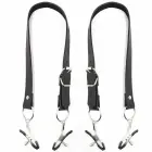 Ohmama – clitoral clamps with adjustable leg straps – black — Photo 1