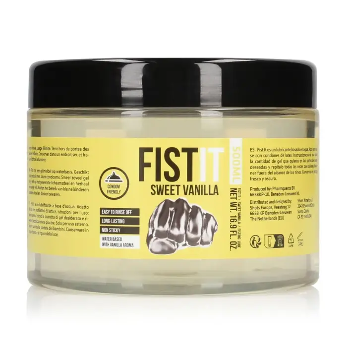 Fist It густой лубрикант на водной основе – ваниль – 500 ml