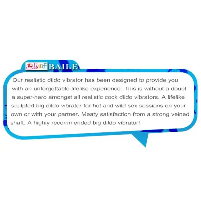 BAILE - CLARK reālistisks vibrators – 19.5 cm (7.7″) Foto 2