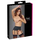 Cottelli LINGERIE матовый чёрный пояс для чулок с 8 ремешками – L — Фото 1