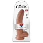 KC 9 реалистичный дилдо с яичками и присоской – 22.9 cm (9″) – телесный — Фото 1