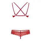 Bielizna-860-SET-3 2-daļīgs apakšveļas komplekts – sarkans – L/XL — Foto 6