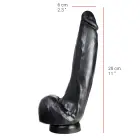 Dildorama 515 Line Realistic Dildo – 28 cm (11″) – Black — Photo 3