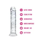 Blush Naturally Yours Gala Sädelev dildo iminappiga – 15,2 cm, läbipaistev — Foto 5