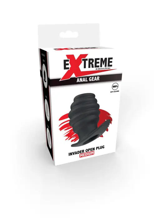 Invader atviras kištukas M – 10 cm – Juodas Photo