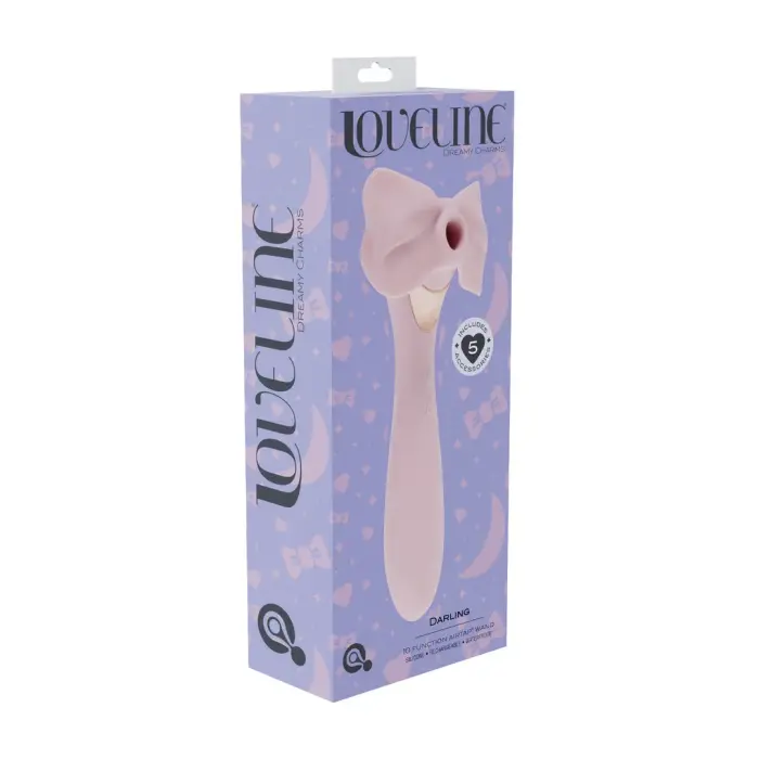 Darling - AirTap wand вибратор с пятью сменными насадками – розовый
