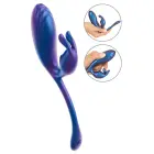 Sweet Smile Металлический гибкий двойной вибратор-пуля с Vibro-Bunny – 22.5 cm (8.9″) – разноцветный — Фото 2