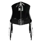 Guilty Pleasure Wondering Waist Cincher – Datex paelkinnitusega vöökorsett eemaldatavate rihmadega – must – Suurus: L — Foto 4