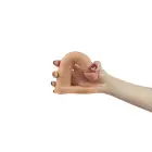 Ultra Soft dubultais vibrējošais strap-on dildo – 16 cm Foto 3