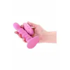 COLOURS Ribbed 5 Inch – vibrating silicone intimate device with remote – pink — Photo 3