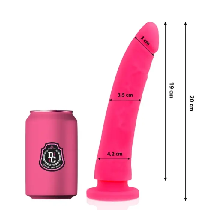 Delta Club silikona intīmais modelis dildo – 20 cm (8″)