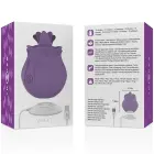 INTENSE Violet Lilac Stimulator – clitoral stimulator – 100% silicone – rose-inspired – 10 vibration modes — Photo 5