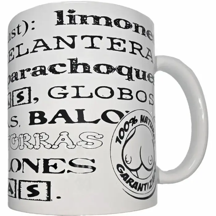 Diablo Picante Ceramic Mug 370 ml – humorous print – white