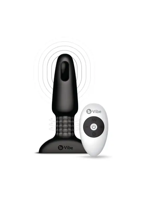 b-Vibe Rimming стимулирующая анальная пробка 2 – Черная