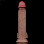 LoveToy Dual Layered Silicone Cock – realistlik kahekihiline silikoondildo – 22,9 cm — Foto 11