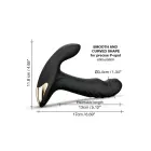 MULTI P-JOY prostatos masažuoklis – 13 cm – Juodas — Nuotrauka 3