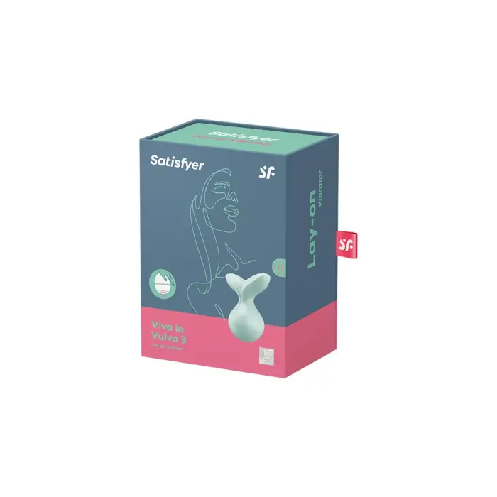 Viva la Vulva 3 накладной клиторальный стимулятор – 12 cm – зеленый
