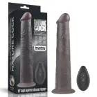 Dual Layered Platinum Silicone Rotator Dildo – 25 cm (10″) – Clear — Photo 1