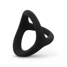 Sinner Gear гибкое силиконовое анатомическое двойное кольцо – черный — Фото 5