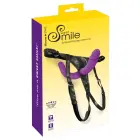 Sweet Smile itin minkštas dvigubas strap-on dildo – 32 cm (12.6″) – kūno spalva — Nuotrauka 1