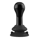 Globy - Klaasist vibraator iminapaga – 20–23 cm (8–9″) – Must — Foto 9